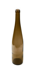 Colored glass bottle isolated