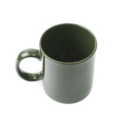 Ceramic cup isolated
