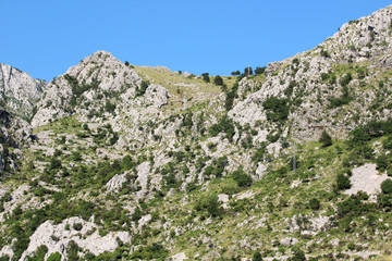 Mountains in Kotor, Montenegro
