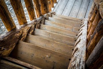 Wooden stairs