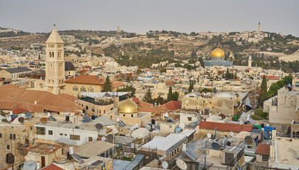 Fototapeta na wymiar panorama of Jerusalem