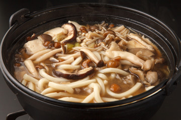 きのこの煮込みうどん