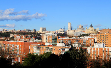 Fototapeta na wymiar City view of Madrid, Spain