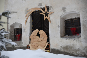 albero di natale presepe boccia di natale palla di natale abete natale fiocco