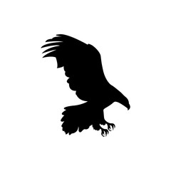 flying eagle vector silhouette
