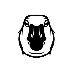 goose head vector