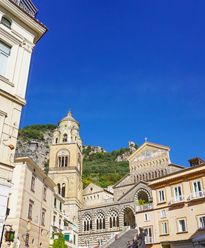 The Amalfi Cathedral in Amalfi Italy