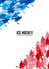 Ice Hockey vector background