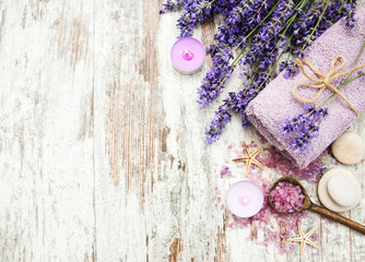 Spa products with lavender