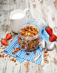 Homemade baked granola