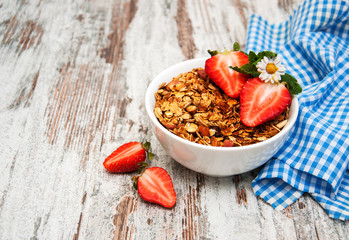 Homemade baked granola