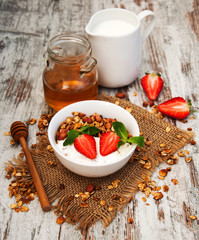 Homemade baked granola