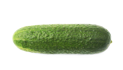 Fresh green cucumber isolated