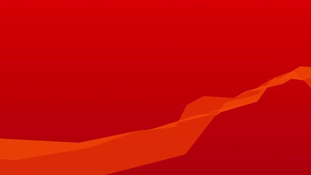 Abstract colored polygonal crystal surface. Geometric poly triangles slow motion 4K background