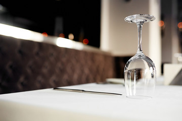 Photo of wine glass  upside down © ruslanseradziuk