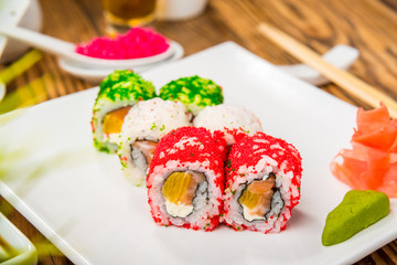 Japanese cuisine with fresh seafood