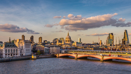 London and St. Paul's on a summer afternoon  
