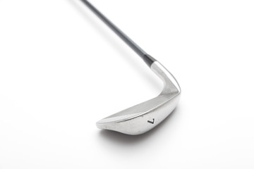 golf clubs isolated on a white