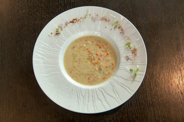 Mushroom puree soup