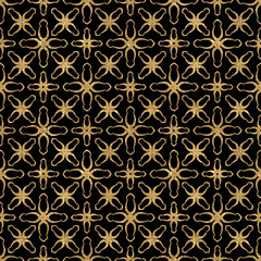 Abstract luxurious gold glitter seamless pattern