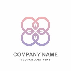 Geometric Circle Cross Pattern Flowers Morocco Interior Motif Decoration Business Company Stock Vector Logo Design Template