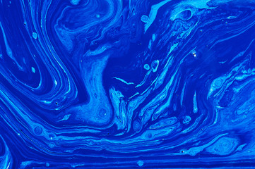 Abstract colorful background, wallpaper, texture. Mixing acrylic paints. Modern art. Marble texture