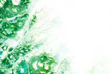 Fluid Art. Abstract colorful background, wallpaper, texture. Mixing  paints. Modern art. Marble texture