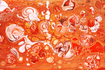 Fluid Art. Abstract colorful background, wallpaper, texture. Mixing  paints. Modern art. Marble texture