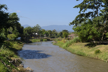 Pai river Mae Hong Sorn, Thailand