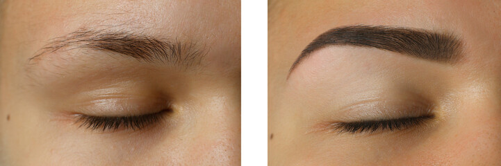eye brows before after
