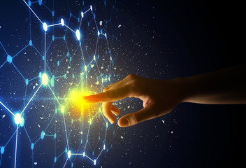 Finger touching interface