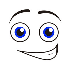 Isolated happy emoticon