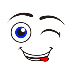 Isolated happy emoticon