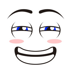 Isolated happy emoticon