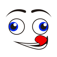 Isolated happy emoticon