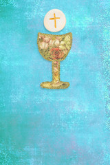 First Holy Communion vertical card