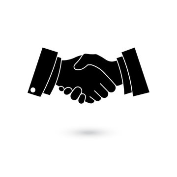 Icon of a handshake symbolizing an agreement signing a contract or transaction
