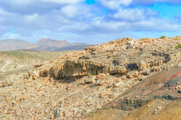 Vulkanlandschaft auf Fuerteventura auf den Kanaren