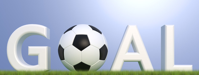 Naklejka premium Football Goal