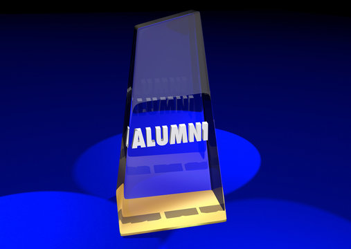 Alumni College Graduates Association Award 3d Illustration