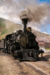 Fototapeta na wymiar Vintage Train Engine