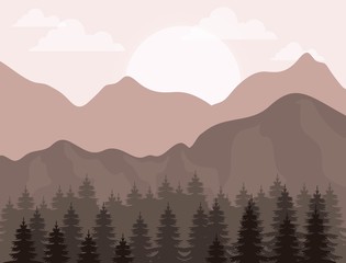 realistic mountain landscape design