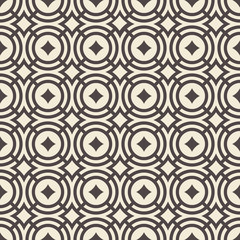 Abstract seamless pattern. Regularly repeating geometric ornament.
