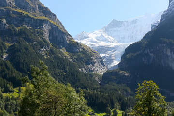 Fototapeta na wymiar Mountains landscape as seen from Grindelwald
