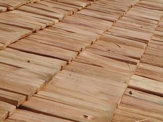 Wooden shingles
