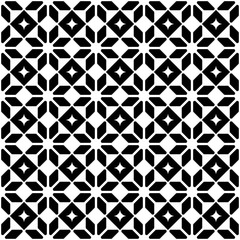 Vector seamless texture. Modern geometric background. Monochrome repeating pattern with squares.