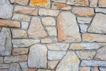 Decorative stone wall texture background natural color.