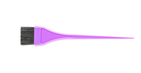 Professional hairdresser brush on white background