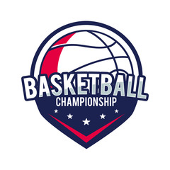 Logo BasketBall in USA Colour