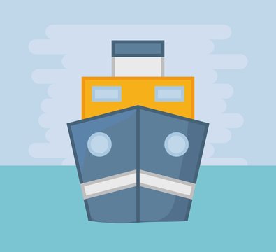 cargo ship icon image